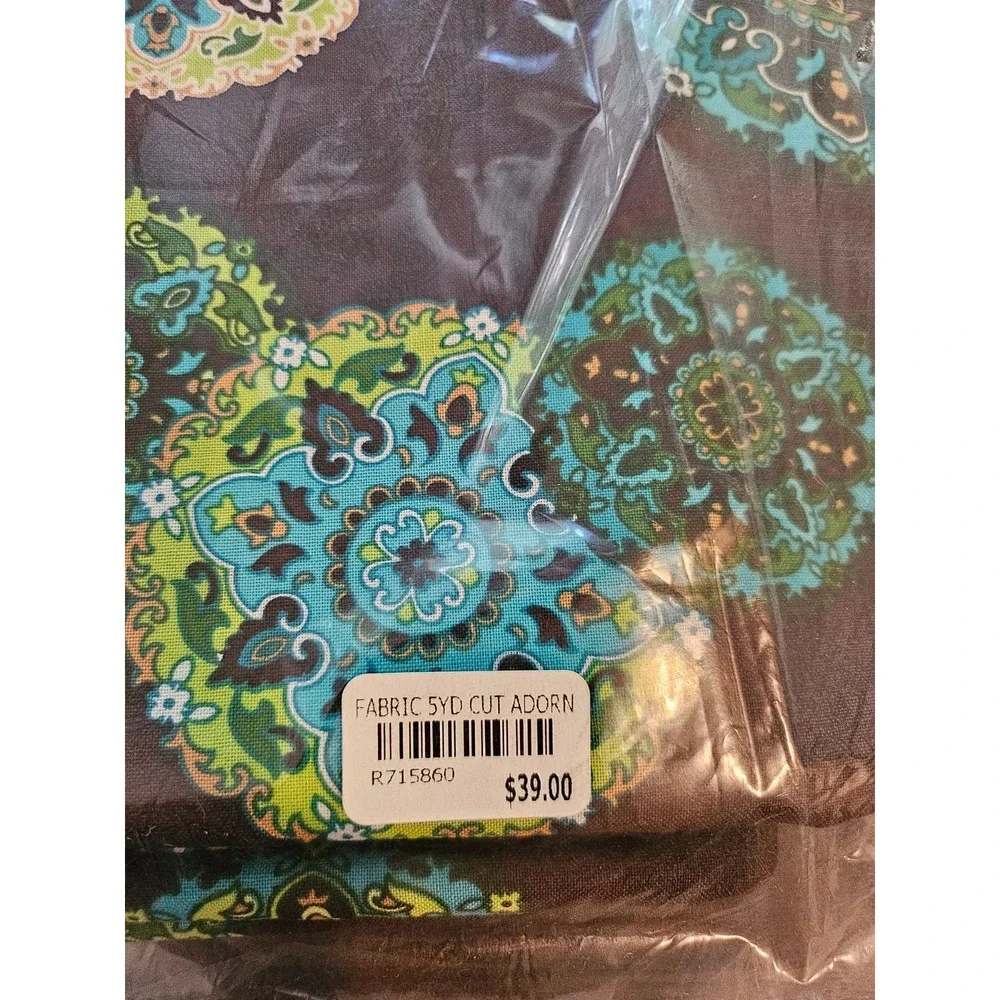 Longaberger 5 Yards Sisters Adorn Bulk Uncut Fabric Package New in plastic